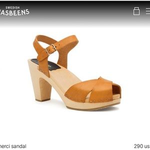 Swedish Hasbeens Merci Sandal. Nature.